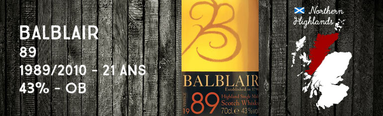 Balblair 1989/2010 2nd release – 21yo – 43 % – OB