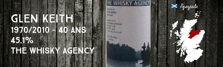 Glen Keith 1970/2010 – 40yo – 45,1 % – The Whisky Agency Landscapes