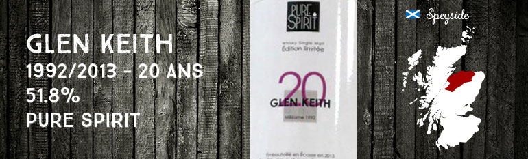 Glen Keith 1992/2013 – 20yo – 51,8 % – Pure Spirit