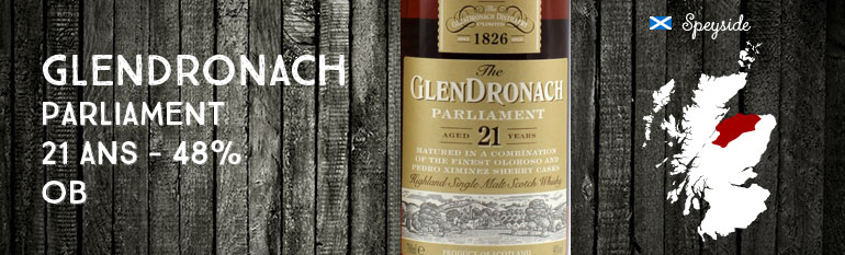Glendronach Parliament – 21yo – 48 % – OB – 2012