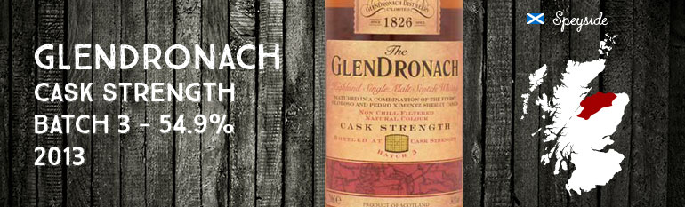 Glendronach – Cask Strength – batch 3 – 54,9% – OB