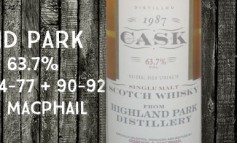 Highland Park 1987/1997 - 9yo - 63,7 % - cask 15474-15477 15490-15492 – Gordon & MacPhail