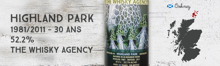 Highland Park 1981/2011 – 30yo – 52,2 % – The Whisky Agency Funghi