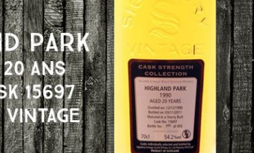 Highland Park - 1990/2011 - 20yo - 54,2% - Cask 15697 - Signatory Vintage Cask Strength Collection