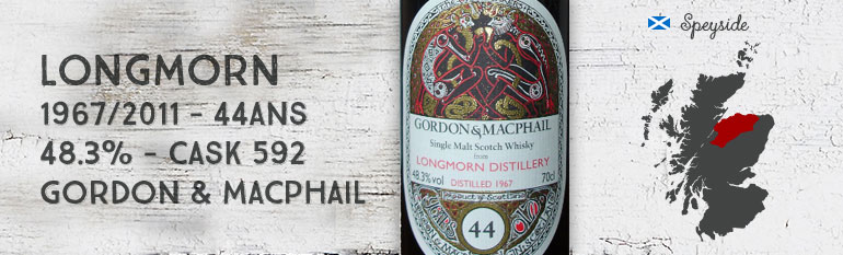 Longmorn 1967/2011 – 44yo – 48,3 % – Cask 592 – Gordon & Macphail for LMDW – Book of Kells