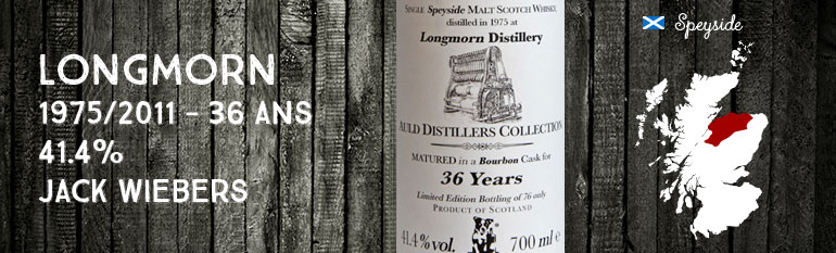 Longmorn 1975/2011 – 36yo – 41,4 % – Jack Wiebers Auld Collection