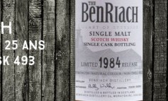 Benriach 1984/2010 – 25yo – 54,1 % - Cask 493 - Batch 7 - OB