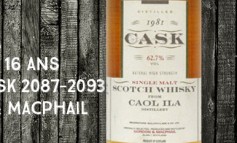 Caol Ila 1981/1997 - 16yo - 62,7 % - cask 2087-2093 - Gordon & Macphail 