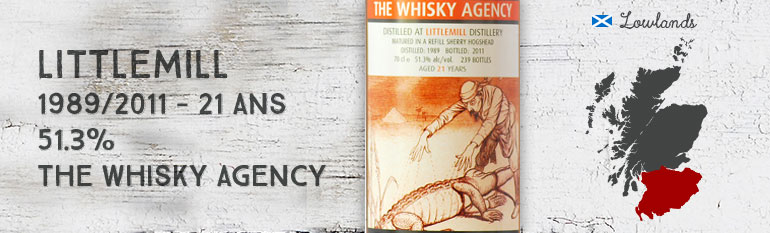 Littlemill 1989/2011 – 21yo – 51,3 % – The Whisky Agency Grotesque Crocs