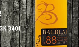 Balblair 1988/2009 - 58,2 % - Cask 3401 - OB