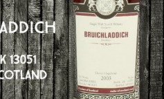 Bruichladdich 2003/2013 -  56,3 % - cask 13051 - Malts of Scotland
