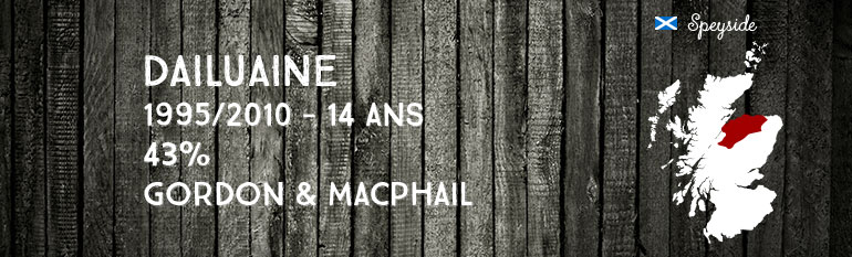 Dailuaine 1995/2010 – 14yo – 43 % – Gordon & MacPhail Connoisseurs Choice