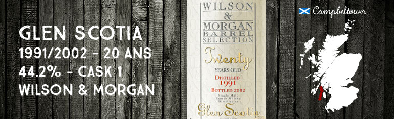 Glen Scotia Twenty – 1991/2012 – 20yo – 44,2 % – Cask 1 – Wilson & Morgan Barrel Selection