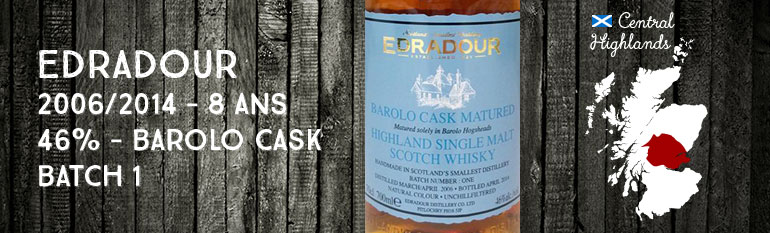 Edradour – 2006/2014 – 8yo – 46% – Barolo Cask Matured Batch 1 – OB