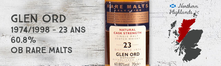 Glen Ord – 1974/1998 – 23yo – 60,8% – OB Rare Malts