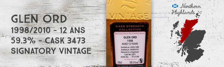 Glen Ord – 1998/2010 – 12yo – 59,3 % – Cask 3473 – Signatory Vintage – Cask Strength Collection