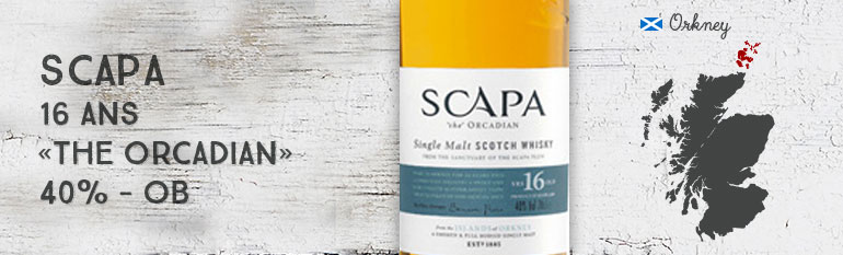 Scapa 16yo – « The Orcadian » – 40 % – OB