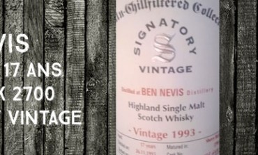 Ben Nevis - 1993/2011 - 17yo - 46% - Cask 2700 - Signatory Vintage Un-Chillfiltered Collection