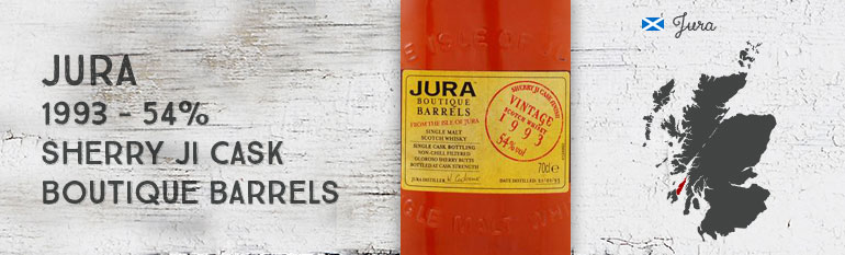 Jura 1993 – 54 % – Boutique Barrels – Sherry Ji Cask 