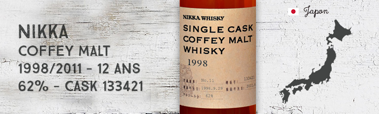 Nikka – Single Cask Coffey Malt Whisky – 1998/2011 – 12 yo – 62 % – cask 133421 – for LMDW