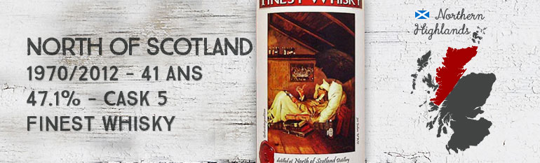 North of Scotland – 1970/2012 – 41yo – 47,1% – cask 5 – Finest Whisky