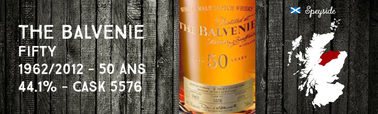 Balvenie fifty – 50y – 1962/2012 – cask 5576 – 44,1% – OB