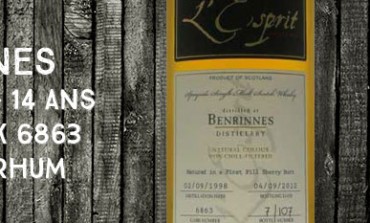 Benrinnes - 1998/2012 - 14yo - 46% - cask 6863 - Whisky & Rhum L'esprit