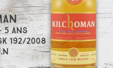 Kilchoman - 2008/2013 - 5yo -  61,7 % - Cask 192/2008 - OB Single Cask for WIN