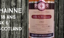 Allt-A-Bhainne - 1992/2011 -18yo - 56,1% - Cask 6 - Malts of Scotland