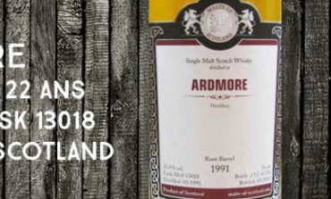 Ardmore - 1991/2013 - 22yo - 53,8% - Cask 13018 - Malts of Scotland Rum Barrel 