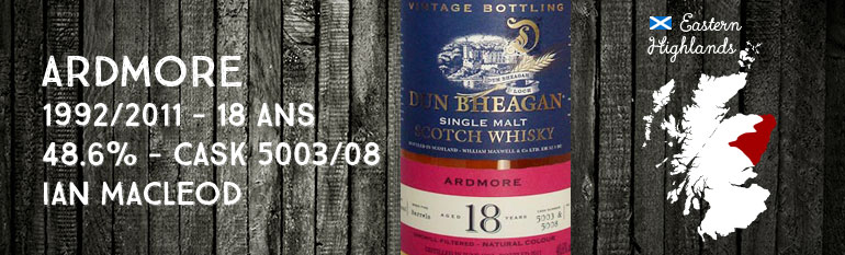 Ardmore – 1992/2011 – 18yo – 48,6% – Cask 5003/5008 – Ian MacLeod Dun Bheagan