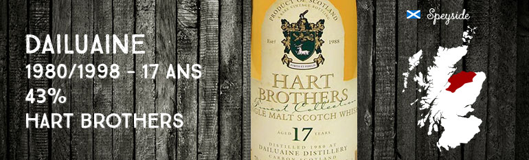 Dailuaine – 1980/1998 – 17yo – 43% – Hart Brothers