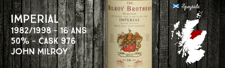 Imperial – 1982/1998 – 16 yo – 50% – Cask 974 – John Milroy 