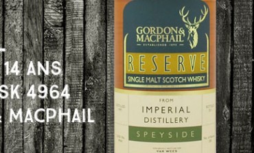 Imperial 1997/2011 - 14yo - 58,3 % - Cask 4964 – Gordon & Macphail Reserve pour Van Wees