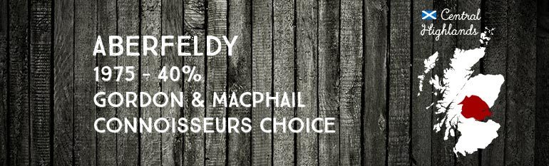 Aberfeldy – 1975 – 40% – Gordon & Macphail Connoisseurs Choice Old Map Label