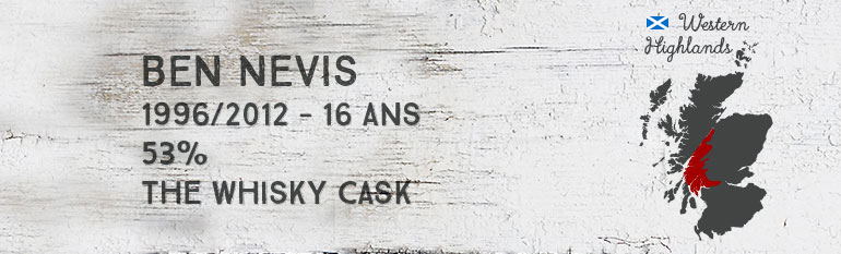 Ben Nevis – 1996/2012 – 16yo – 53% – The Whisky Cask
