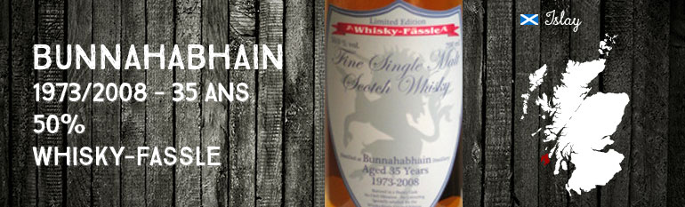Bunnahabhain 1973/2008 – 35yo – 50 % – Whisky-Fässle