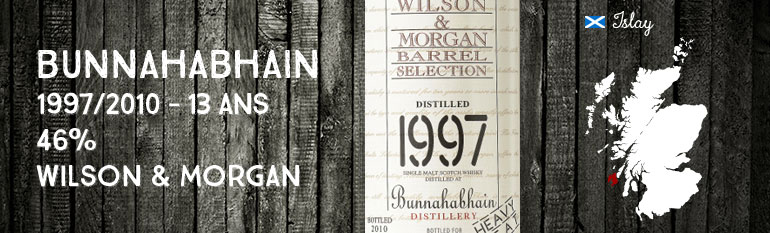 Bunnahabhain 1997/2010 – 13yo – 46 % – Wilson & Morgan Heavy peat