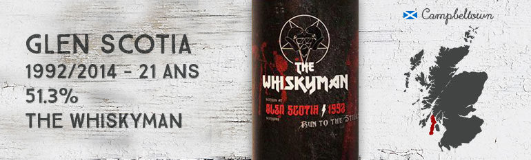 Glen Scotia – 1992/2014 – 21yo – 51,3% – The Whiskyman Run To The Stills