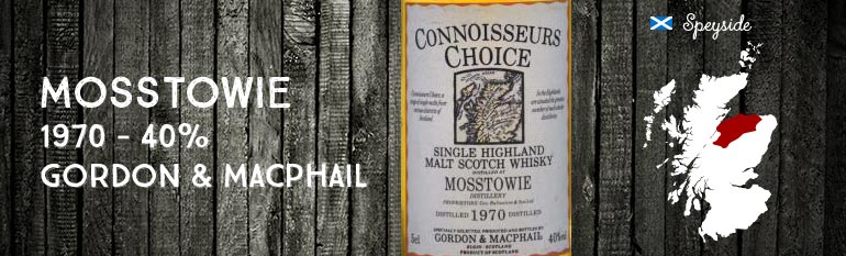 Mosstowie – 1970 – 40% – Gordon & Macphail Connoisseurs Choice Old Map Label
