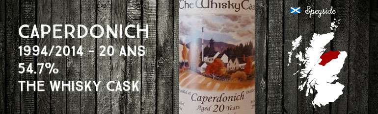 Caperdonich – 1994/2014 – 20yo – 54,7% – The Whisky Cask