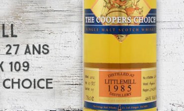 Littlemill - 1985/2012 - 27yo - 46% - Cask 109 - The Vintage Malt Whisky Co Ltd. The Cooper's Choice