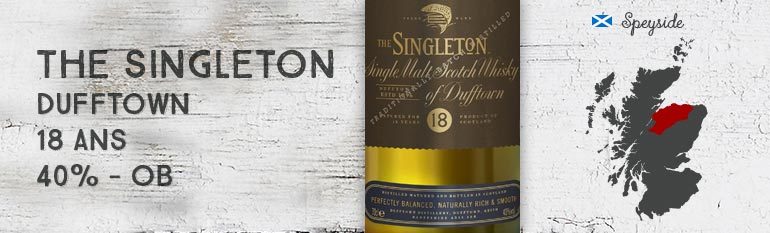 The Singleton – Dufftown – 18yo – 40% – OB
