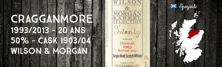 Cragganmore – Twenty – 1993/2013 – 20yo – 50% – Cask 1903/04 – Wilson & Morgan – Barrel Selection