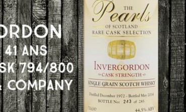 Invergordon - 1972/2014 - 41yo - 44,5% -  Gordon & Company The pearls of Scotland