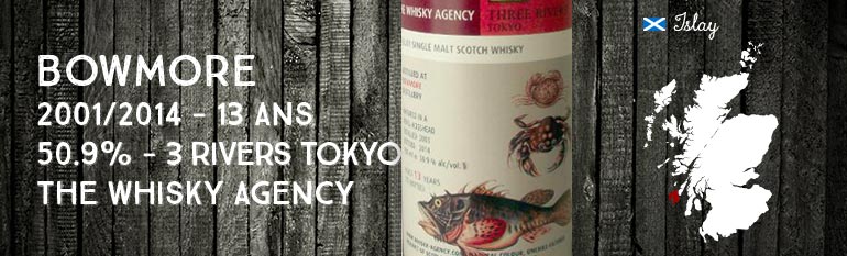 Bowmore – 2001/2014 – 13yo – 50.9% – TWA & Three Rivers Tokyo