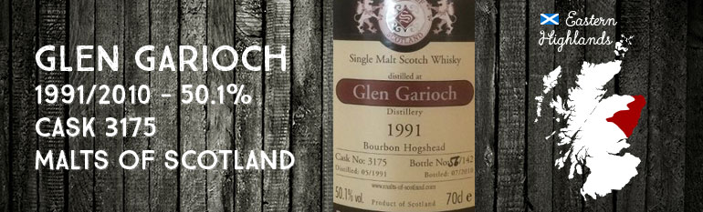 Glen Garioch – 1991/2010 – 50,1% – Cask 3175 – Malts of Scotland 