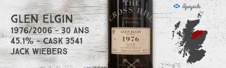 Glen Elgin – 1976/2006 – 30yo – 45,1% – Cask 3541 – Jack Wiebers The Cross Hill