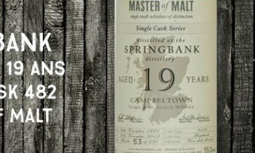 Springbank - 1993/2012 - 19yo - 55,2% - cask 482 - Master of Malt