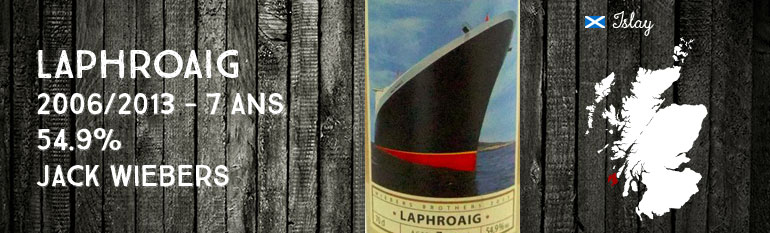 Laphroaig – 2006/2013 – 7yo – 54,9% – Jack Wiebers